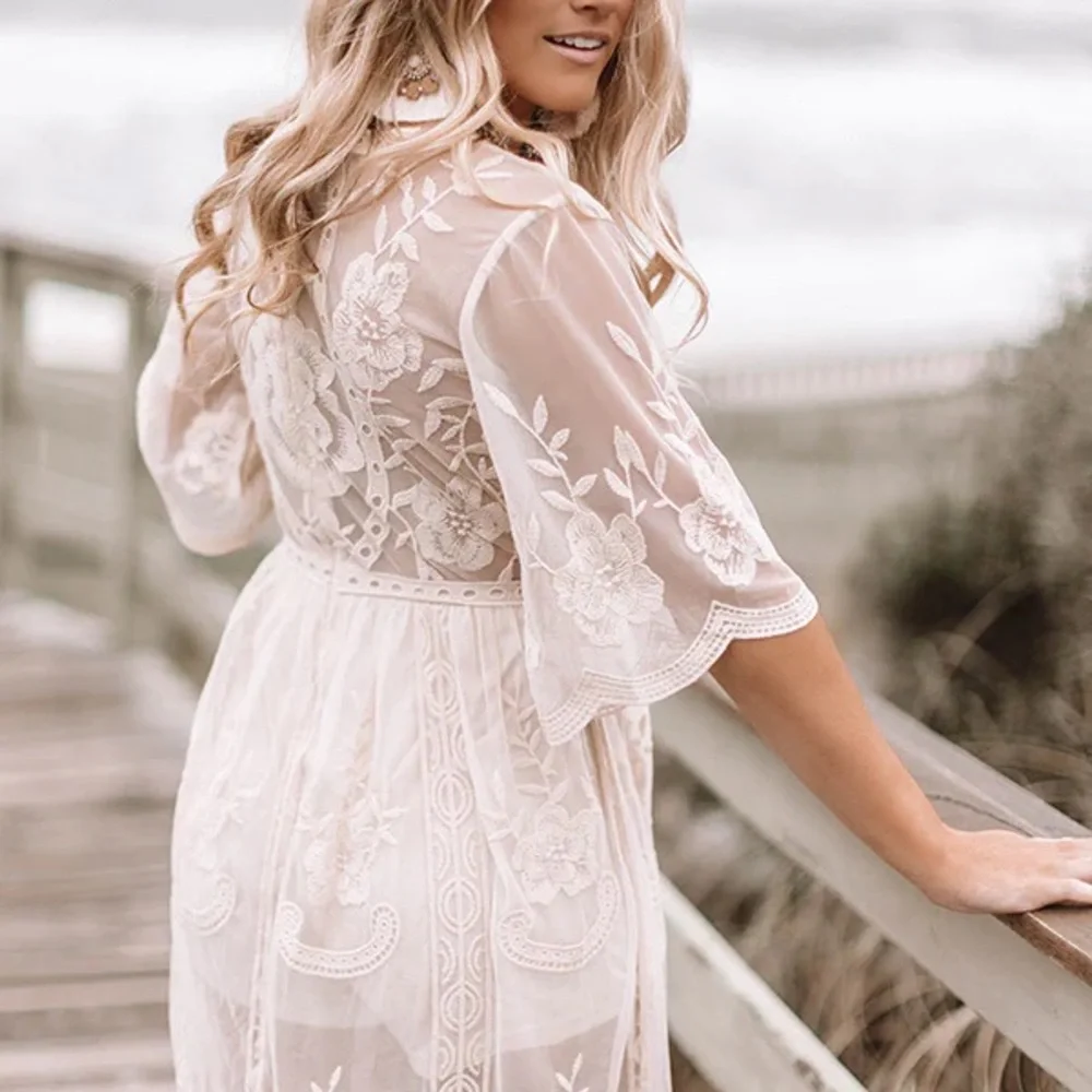 white lace boho maxi dress overlay dress romper